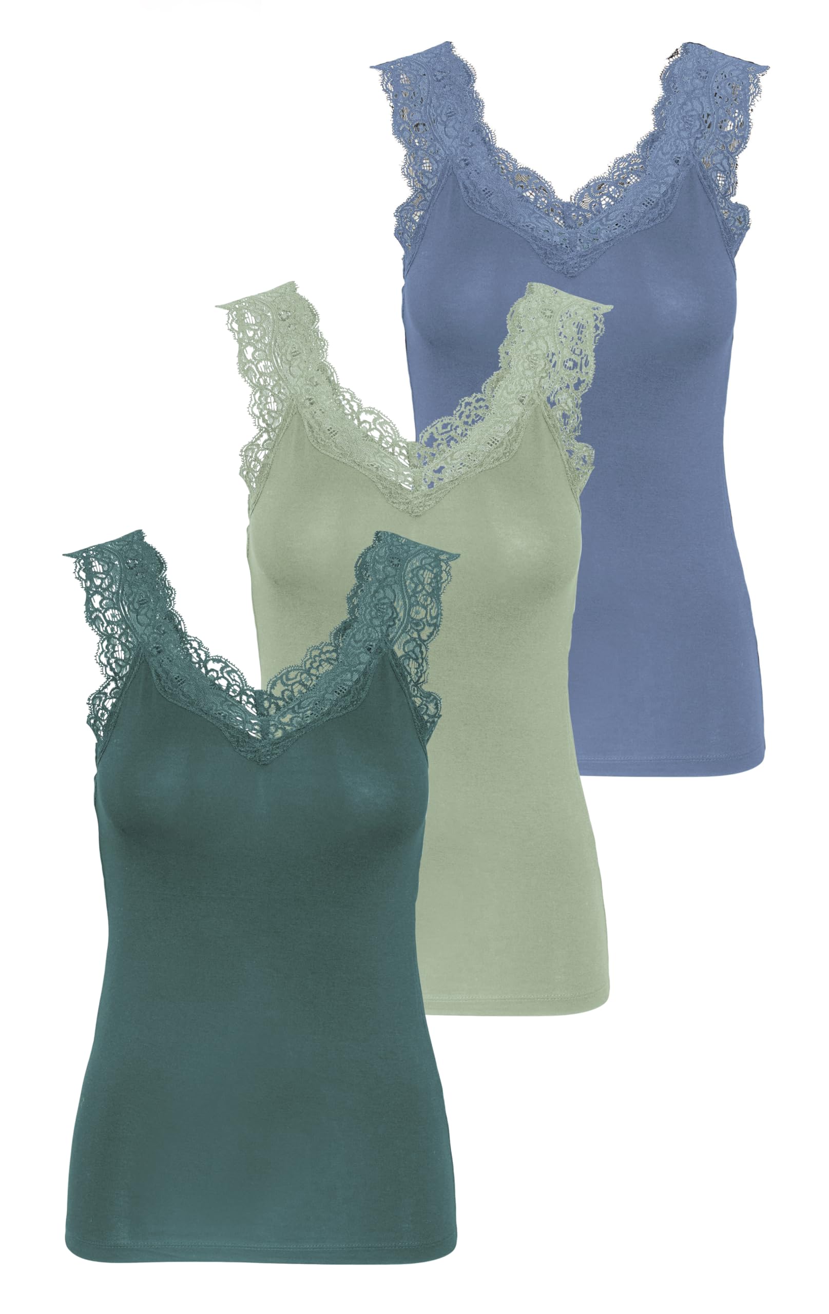 Pieces Pcbarbera Dentelle Noos Top Femme