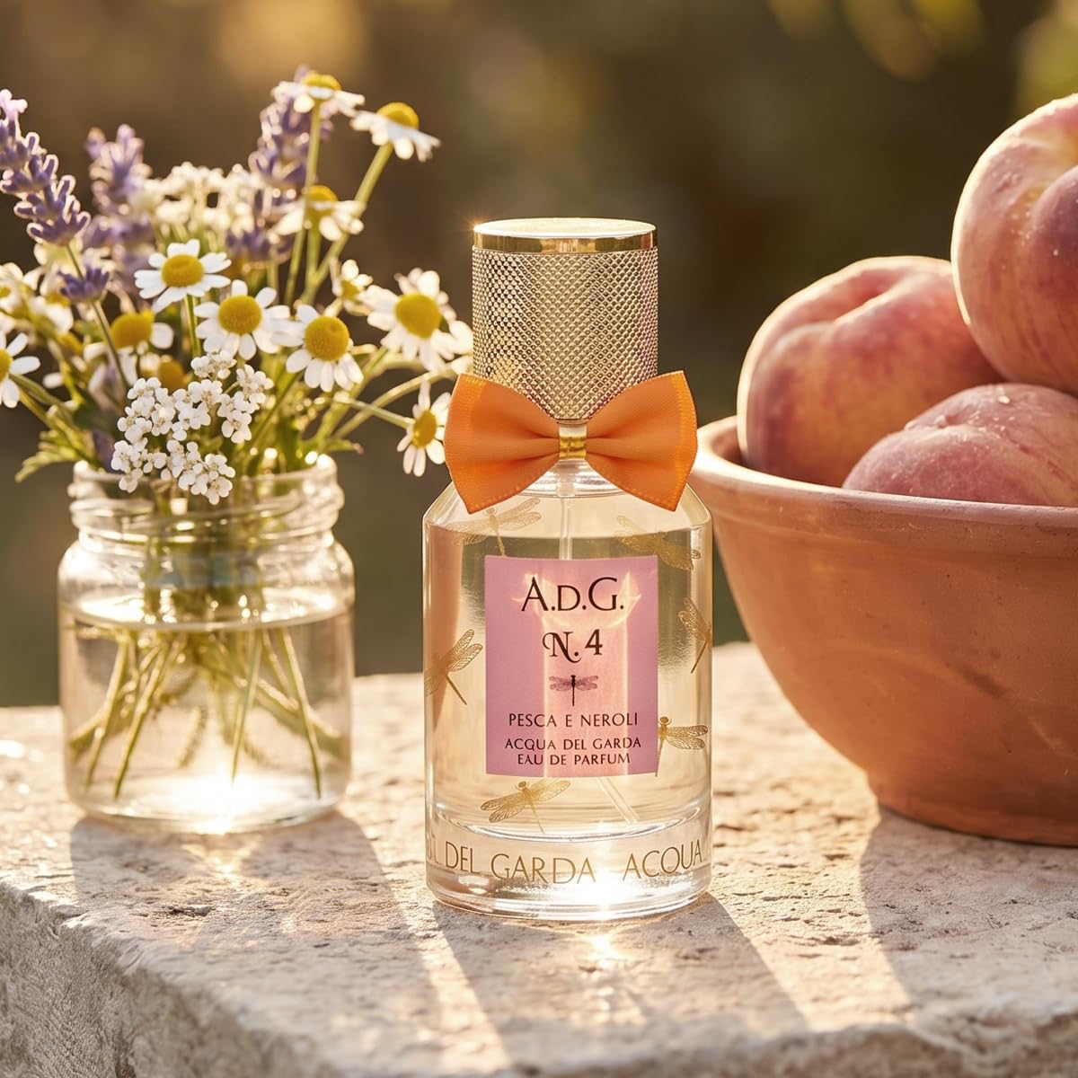 ADG N.4 Melocotón y Neroli Eau de Parfum 50 ml – Perfume afrutado floral, fragancia con notas de melocotón, neroli y almizcle – Made in Italy