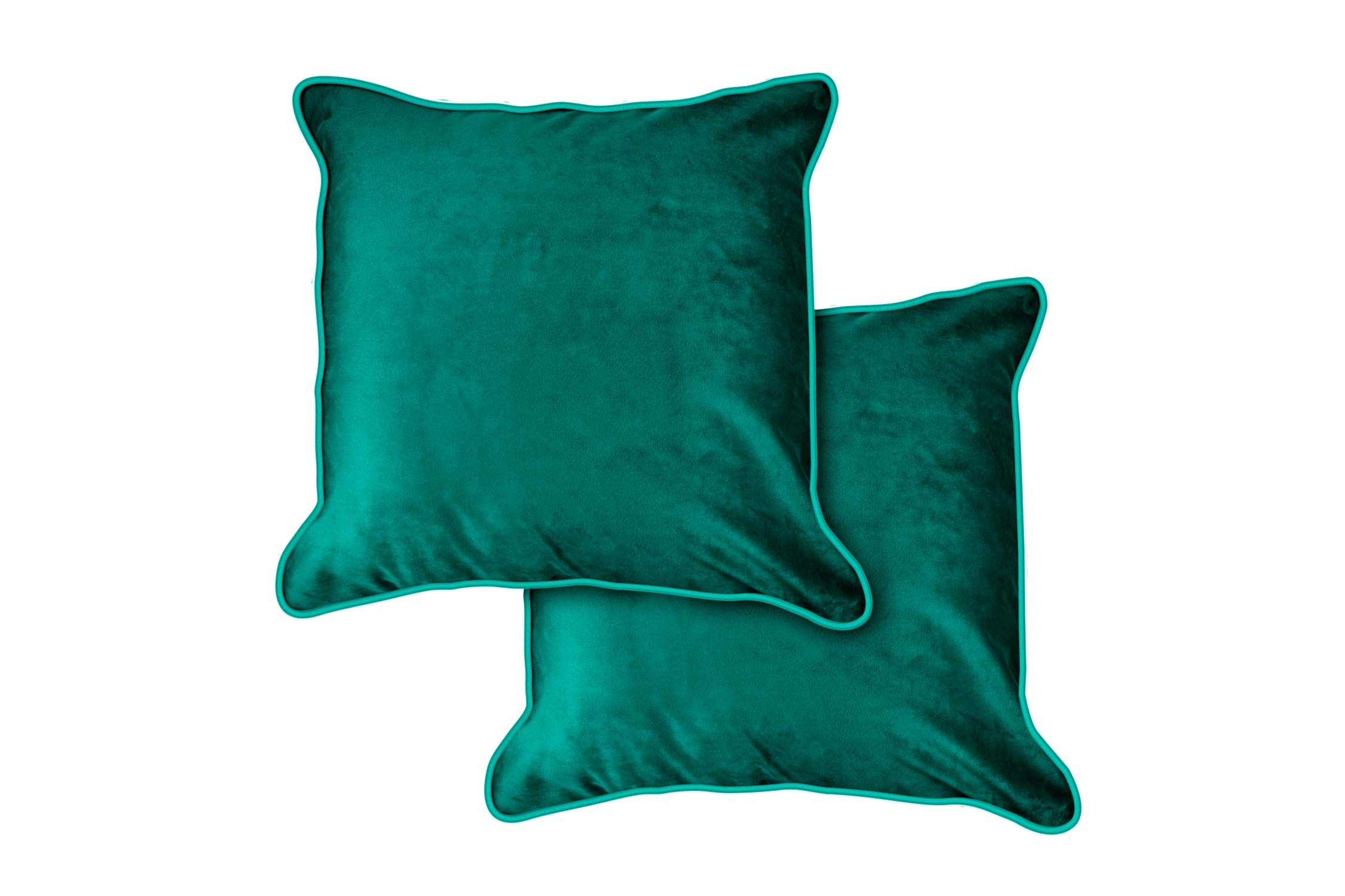 Emma Barclay Green Chelsea - Soft Touch Velvet Luxury Cushion Cover In - 17X17 (43X43cm)