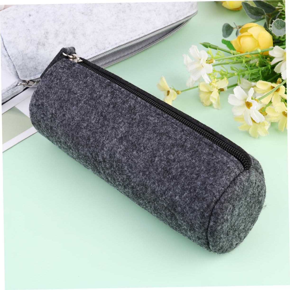 Housoutil 3 Set Astuccio Organizer Multifunzionale Per Cancelleria E Cosmetici Trousse Grigie E Grigie Scure Resistente E Facile Da Per Ufficio E Scuola 4 Pezzi * 3