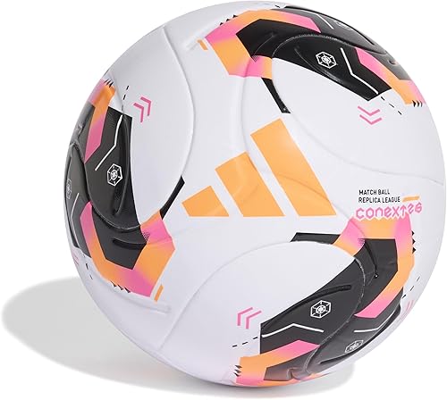 adidas Pelota unisex Conext26 League para adultos, blanconegroplateado metálico, 5