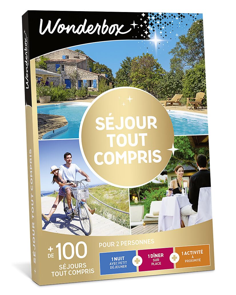 Wonderbox - Séjour Tout Compris - Coffret Cadeau - Idée Cadeau Séjours