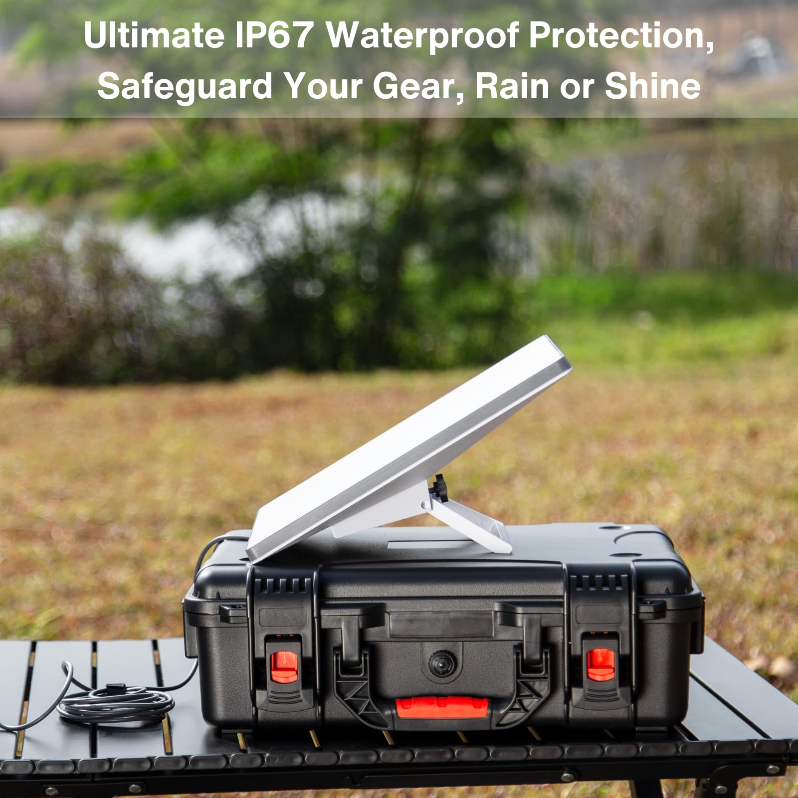 Valigia Impermeabile IP67 per Starlink Mini, Custodia Rigida con Chiusura di Sicurezza a Doppio Scatto (Red Plate), Protezione Totale Antiurto e Tenuta Stagna per Outdoor