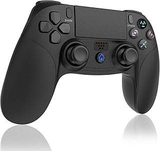 【2021年の最新版】PS4 コントローラー Bluetooth接続 Aerku 最新版システム対応 HD振動 重力感応 タッチボタン タッチパッド イヤホンジャックスピーカー 充電ケーブル 付き DualShock 4 PlayStation 4 / PS3 対応 日本語取扱説明書