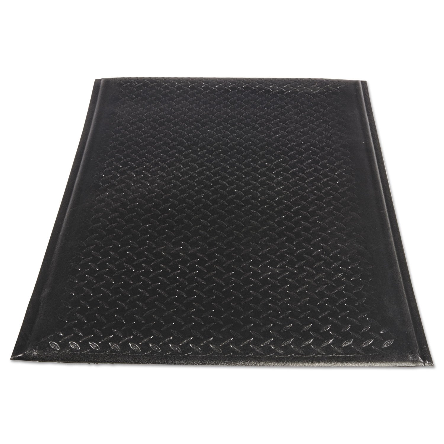 M+A Matting Complete Comfort II Commercial-Grade Anti-Fatigue Mat, Slip Resistant, Grease and Oil Proof, Chemical Resistant (Black, 2' x 3')