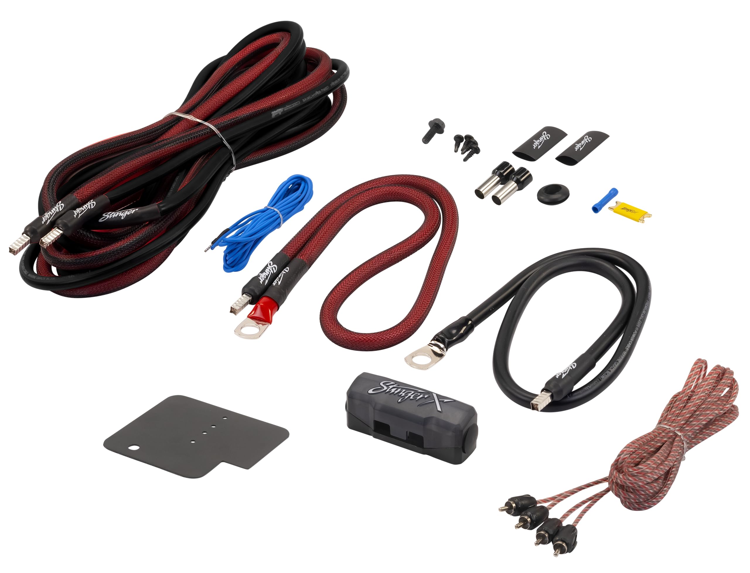 4 Gauge OFC Amplifier Wiring Kit for 2007-2021 Jeep Wrangler Unlimited by Stinger