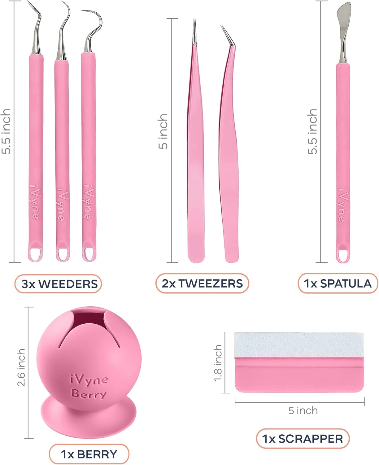 iVyne A3 Light Pad & Vinyl Weeding Tool Set – Ultra-Thin LED Light Board for Diamond Painting, Weeding & Tracing with 8-Piece Precision Weeding Kit & Scrap Collector – Perfect for Artists & Crafters