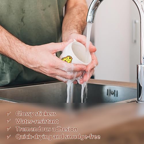 Miniatura 4 de TOTiyea Paquete de 50 calcomanías de vinilo imprimibles 90% transparentes para impresora láserinyección de tinta, papel de impresora translúcido