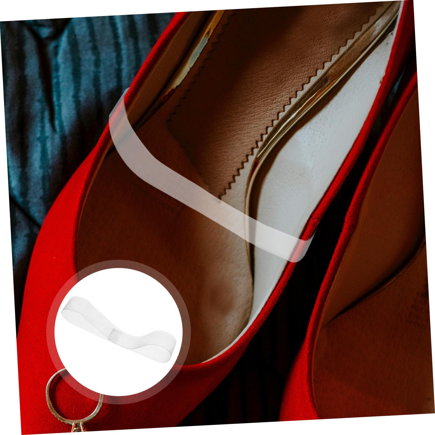 100 Paia Cinghie Elastiche Trasparenti per Scarpe con Donna Fasce Invisibili Antiscivolo Regolabili per Tenere Tacchi Comfort e Sicurezza per Eventi e Uso Quotidiano