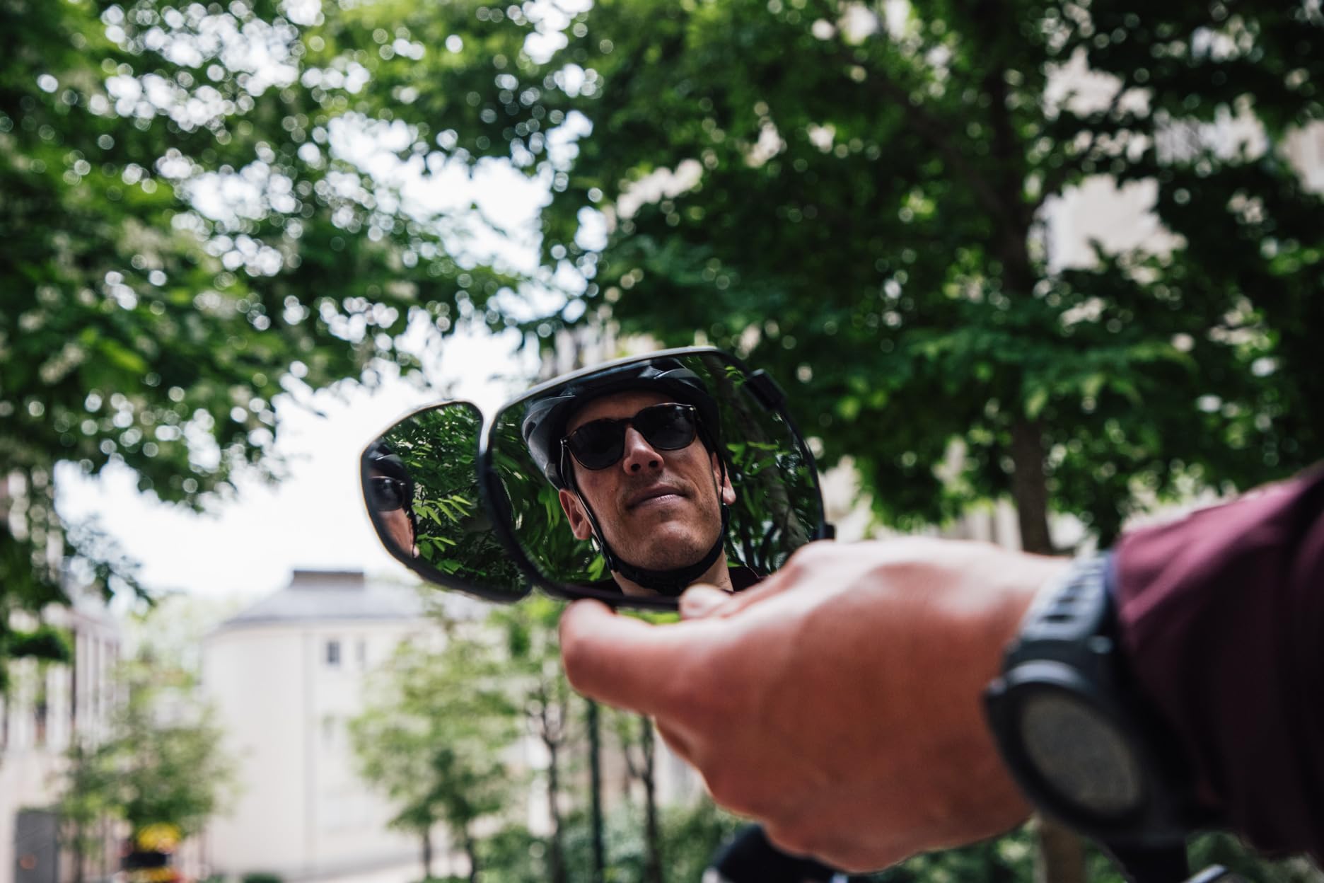 ZEFAL Espion E100 Cargo - Retrovisor Bicicletas y Bicicletas Eléctricas con Pequeño Espejo Adicional - Montaje en Manillar - Optimiza la Visibilidad de la Bicicleta - 80 cm2 - Fabricado en Francia