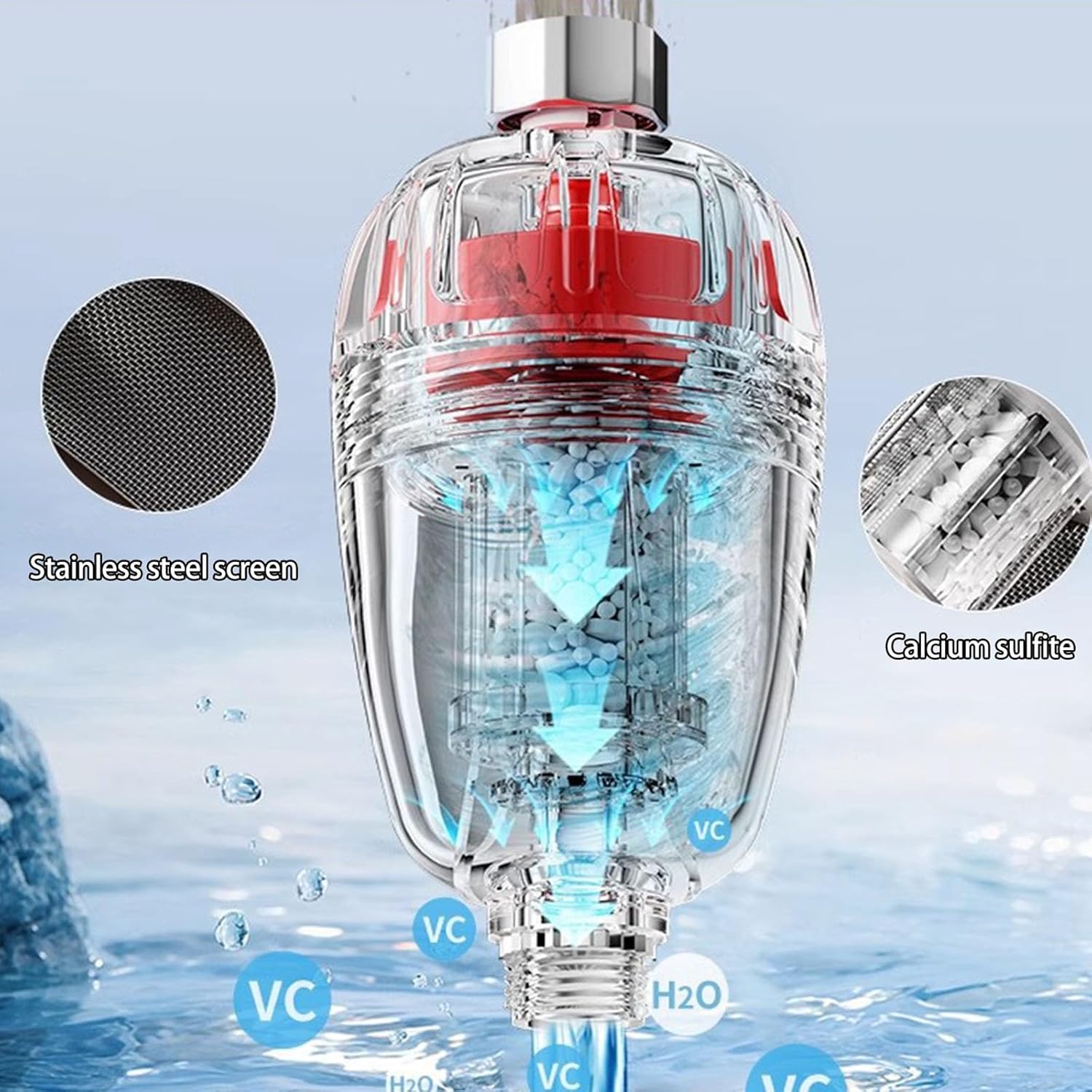 2Pcs Electric Water Heater Inlet Pre Filter Water Outlet Purifiers Strong Dirt Filter Faucet Bathroom Accessory