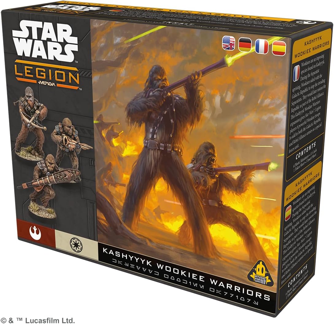 Asmodee Star Wars: Legion Kashyyyk Wookie Warriors - Tabletop Miniatures Game, Strategy Game for Kids and Adults, Ages 14+, 2 Players, 90 Min Playtime