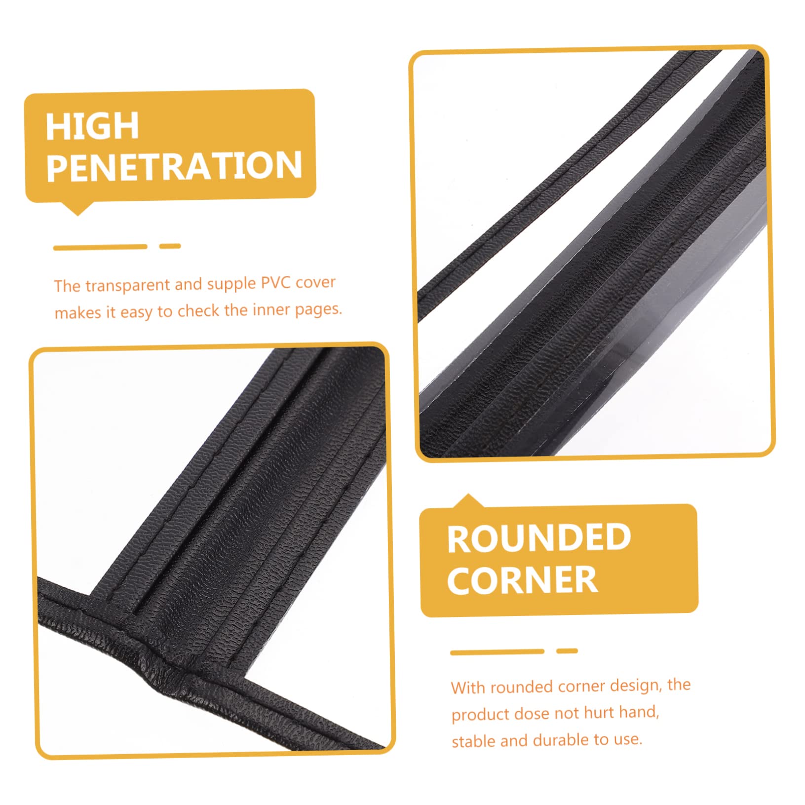 OUNONA 12piezas Carpeta De Menú De Pvc Transparente Para Organizador De Sueltas Carpeta Personal Para Planificador Diseño Portátil y Para Restaurantes y Cafeterías