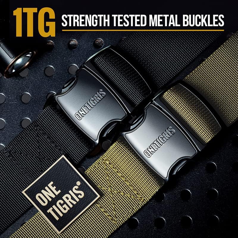 Tactical Dog Harness with 5X Metal Buckle,Dog MOLLE Vest with