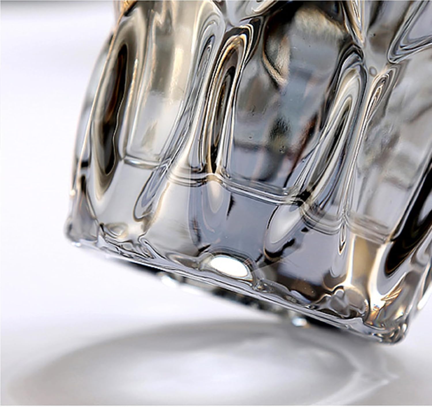 11.6" High Thickened Gray Glass Flower Vase for Home Decor, Dining Wedding Table Office Holiday Party Centerpiece Decoration - Image 5