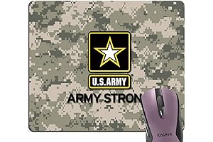 US Army Military Mouse Pad Camouflage Anti-Slip Rubber Base Mouse Mat for...