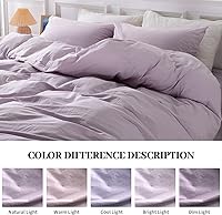 Vista 155 de NEXHOME PRO Funda de edredón Twin XL 100% algodón lavado, transpirable, duradera, texturizada, similar al lino, juego de ropa de cama para el hogar