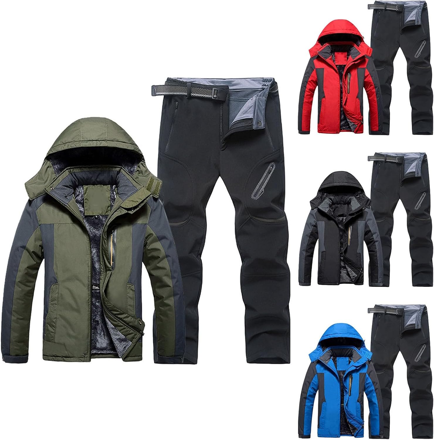 Tuta Da Neve Uomo 2 Pezzi - Giacca E Pantaloni Impermeabili Per Sci - Foto 10