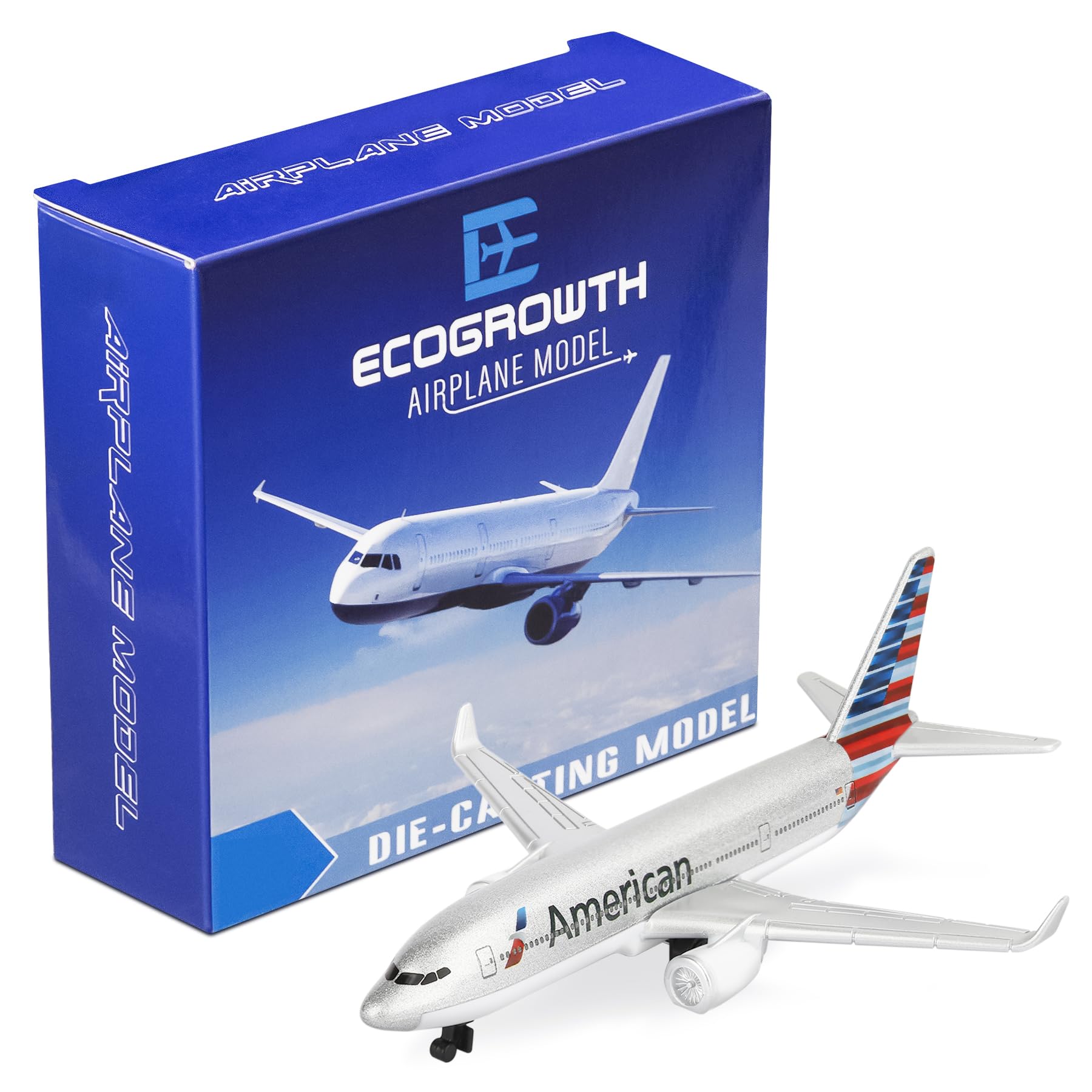 EcoGrowth Model Airplane American 777 Plane Model Plane Airplane for Collection & Gifts