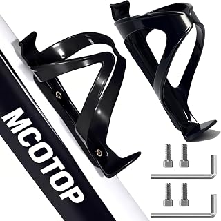 Bike Water Bottle Cage Ultra-Light Water Bottle Holder for Bike 1 Pack-Black