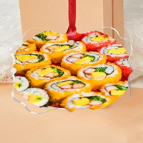 Vista 34 de Grill Master Meat Kebab Adorno de Navidad Fruta Hamburgo Patatas Fritas Cuadro Mariposa Árbol de Navidad Adorno Recuerdo Deliciosa Comida Sabrosa