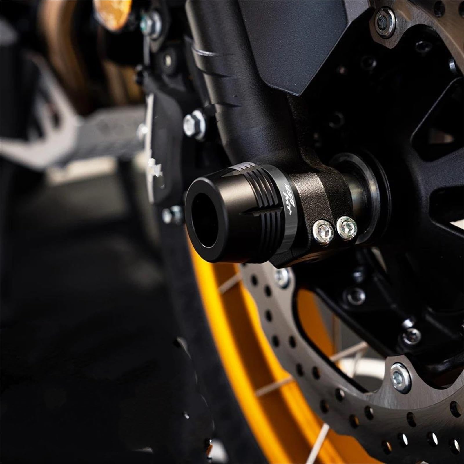 Slider Telaio Per CFMOTO 450MT MT450 CF MOTO 450 MT 2024-2025, Protezione Anticaduta Per Forcella Anteriore Asse Ruota Anteriore E Posteriore Moto Protezione(Titanio,Anteriore Posteriore)
