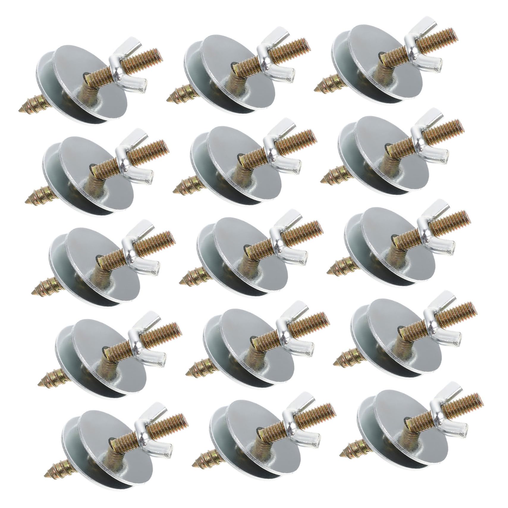 KOMBIUDA Juego De 30 Kit de Tornillos y Tuercas para Jaulas de Mascotas Tornillos de Doble con Arandelas Planas Conectores para Perchas y Plataformas Compatibles con Jaulas de Pájaros