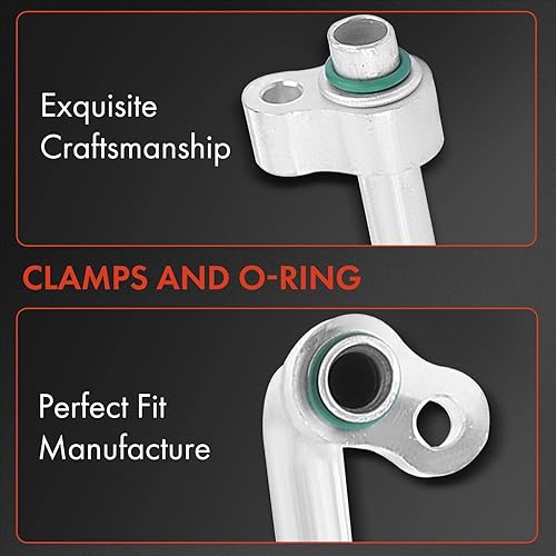 Miniatura 2 de A-Premium Conjunto de manguera de succión AC compatible con Saturn SC1 SC2  SL SL1 SL2  SW1 SW2, L4 1.9L, compresor a Evap