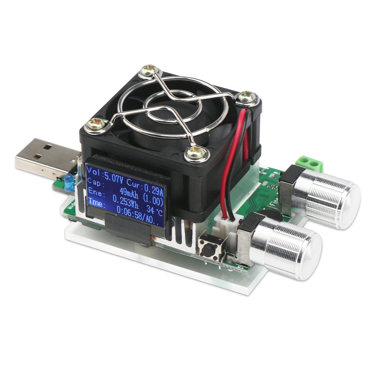 USB Load Tester, DROK DC 321V Load Battery Tester, 35W 3A Portable USB