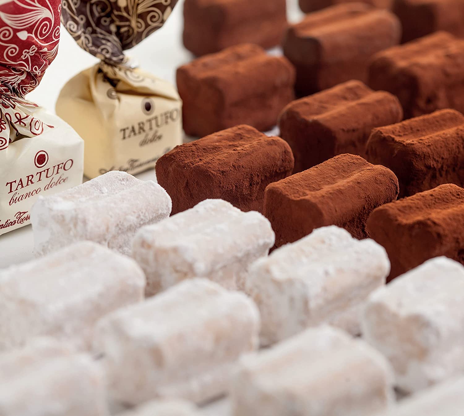 Antica Torroneria Piemontese Trüffelpralinen Tartufo 32 Stück 450g gemischt