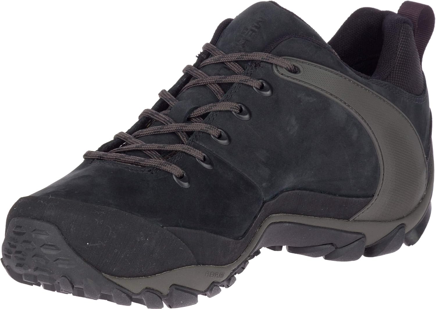 Merrell Men's Chameleon 8 Leather Waterproof Hiking Shoe, Black, 7