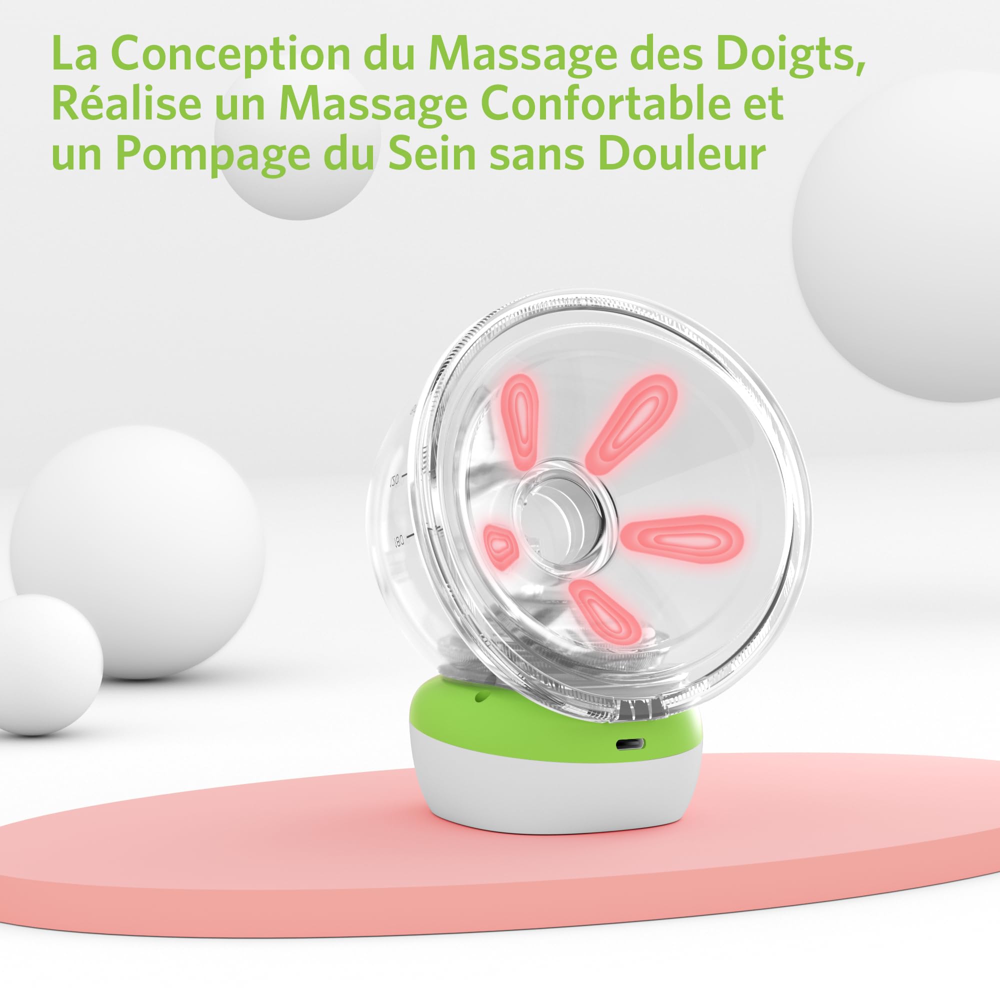 BESTEK Tire-lait Électrique avec Télécommande, 3 Modes et 9 Niveaux, Tire-lait Portable Silencieux et Rechargeable par USB- 2 Pièces