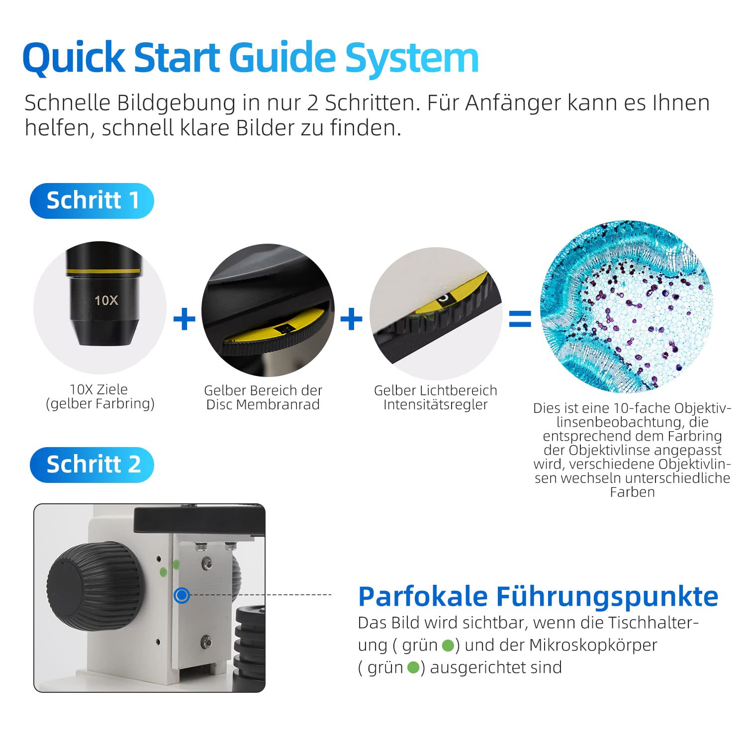 SWIFT Einsteiger Mikroskop Set für Kinder 80X-2000X Vergrößerung Monokular Verbundmikroskop mit Handy Adapter Zubehör-Kit und Tragebox SS121-25-PPA