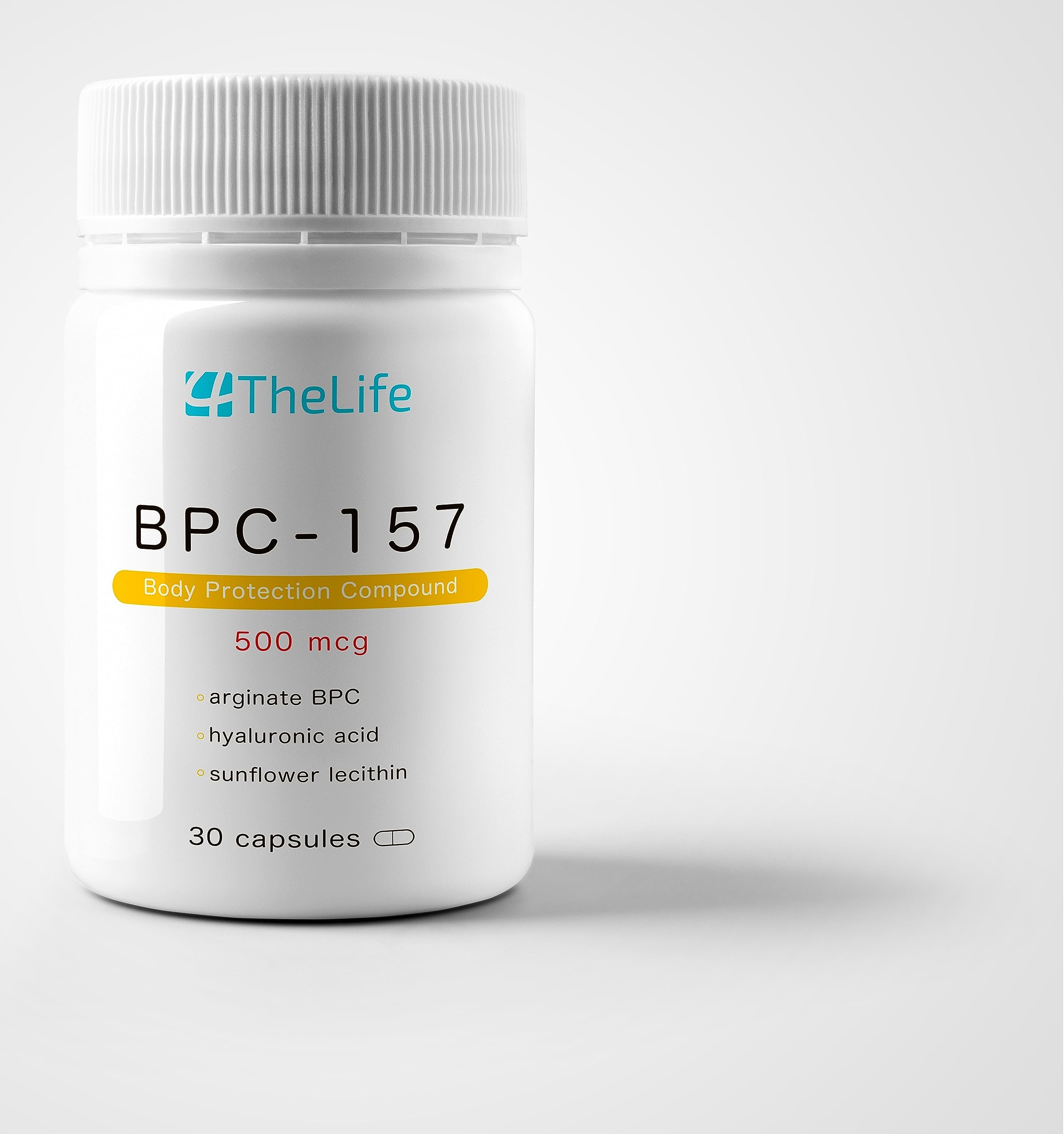 4TheLife BPC 157 ARG 500 mcg 30 Capsules, Body Protective
