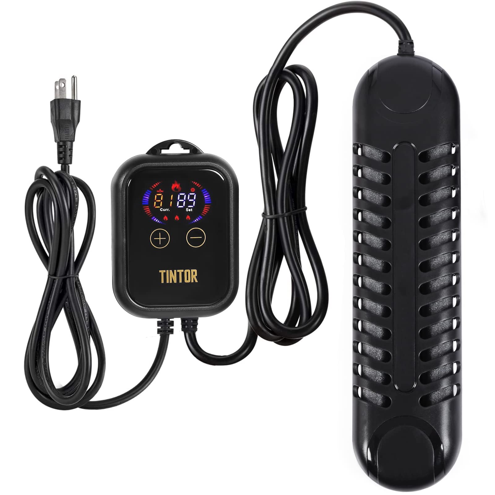 TINTOR Aquarium Heater, Fish Tank Heater, 300W/500W/800W/1200W, Suitable for Freshwater and seawater