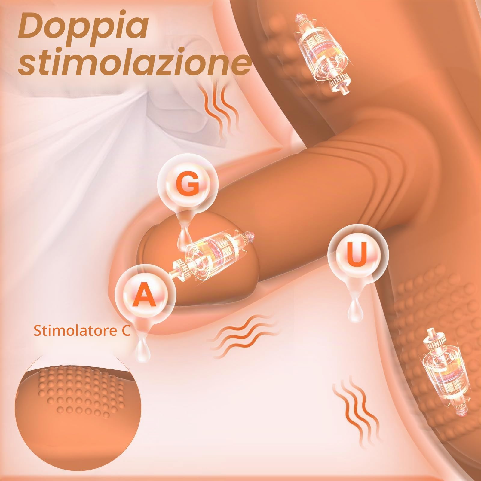 Sextoy Donna Cavalcata | Stimolatore Sella Vibrante Ultra-Potente per Orgasmi Intensi | Stimolazione Clitoridiana Vaginale-anale | Ride-on Vibratore Discreto e Ricaricabile.Cowgirl Sex Machine