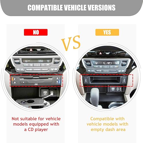 Miniatura 3 de Bandeja organizadora de consola central para Honda Pilot 2016-2022Ridgeline 2017-2025Passport 2019-2025, caja de almacenamiento de cajones de