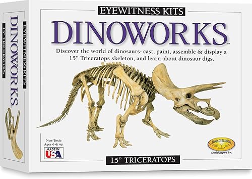 Eyewitness Kits Dinoworks Triceratops Kit de fundición de esqueleto
