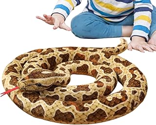 Big Snake Stuffy - 78.7in Realistic Stuffed Toy | Snake Pillow Zoo Animals Stuffed Plush Toy Realistic Long Dolls Gifts for Children Coatuiyo