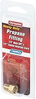 Vista 4 de Camco 59953 Propane Fitting - 1/4" Male NPT x 1/4" Female Inverted Flare