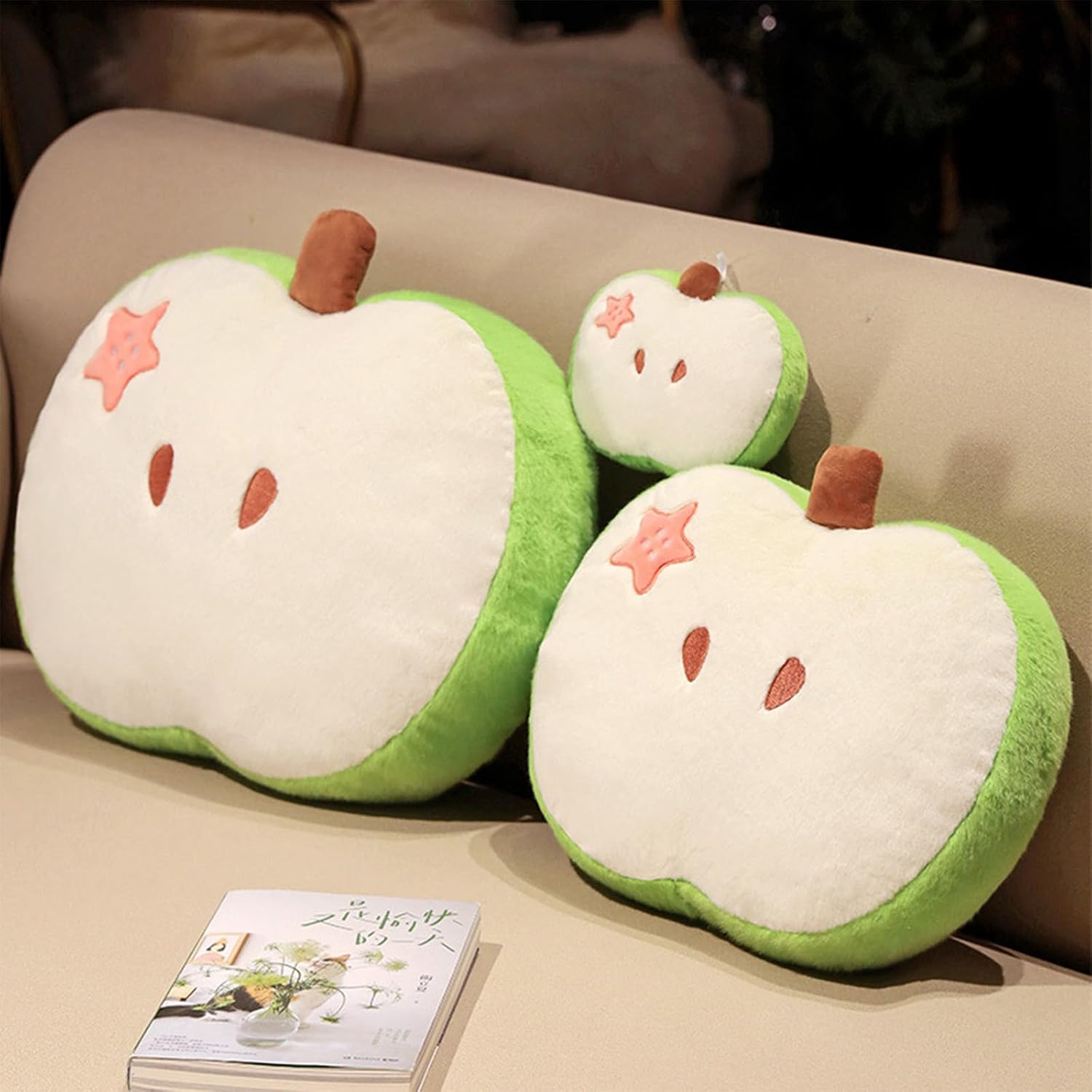 Fruit Plush Pillow, Fruit Stuffed Plush, Food Plush Pillow, Home Decoration Gift for Kids Adults (6 inch)
