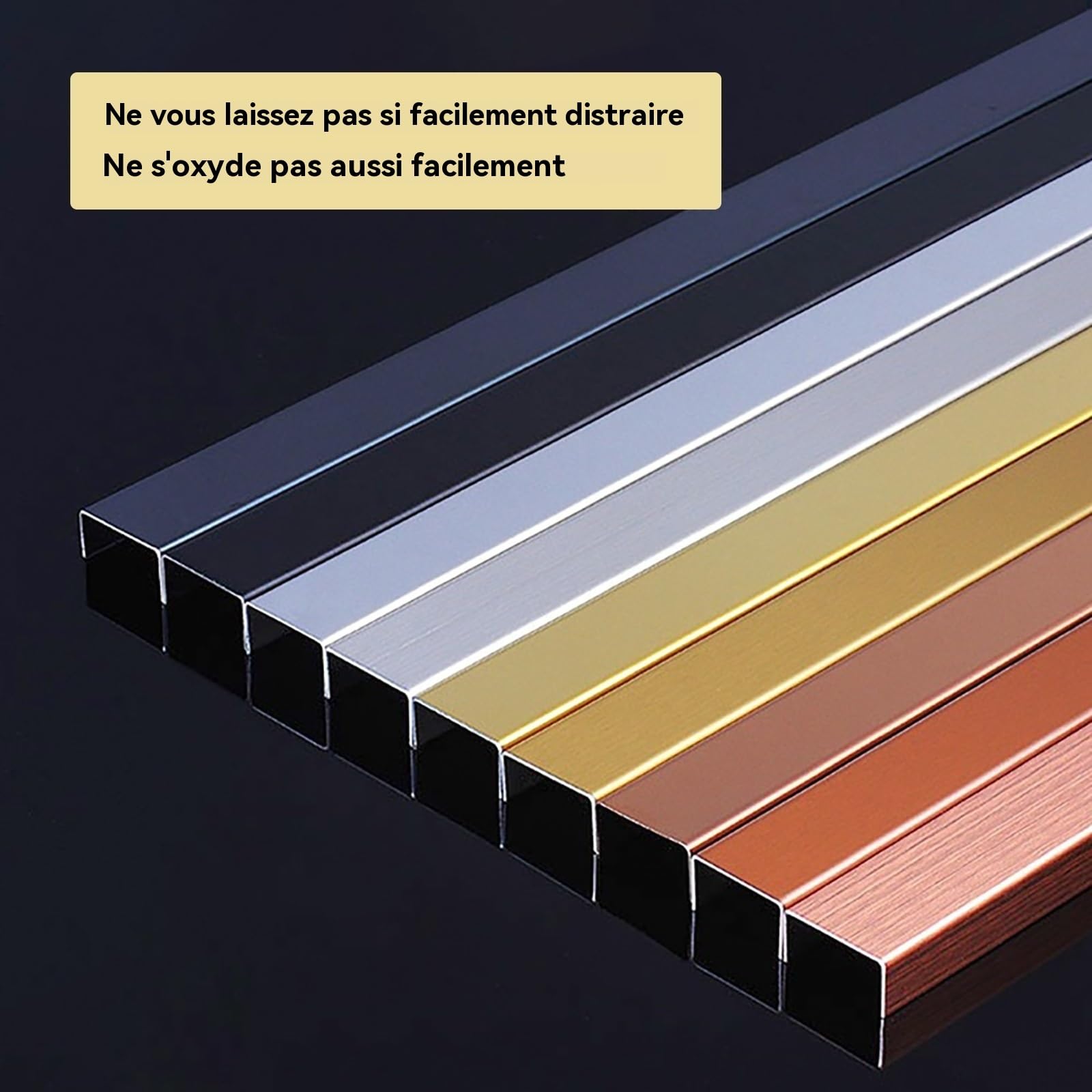 Carrela Aluminium-Eckleistenprofil, 100 cm, 3 Stück, langlebig und stilvoll für Renovierungsprojekte (Opt 6,45 mm) – perfekt für Heimwerker und Inneneinrichtung