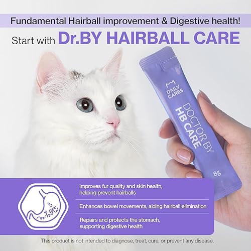 Miniatura 4 de Doctor By HB Care Suplemento para Bolas de Pelo de Gatos - Tratamiento de Bolas de Pelo para Gatos, Control de Bolas de Pelo, Remedio de Alivio y
