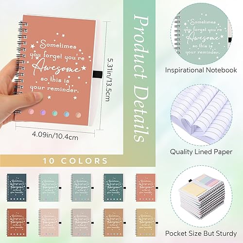 Vista 44 de Chuangdi 60 juegos de regalo de agradecimiento a los empleados, regalo de agradecimiento para graduados, regalo de fin de año, cuaderno inspirador