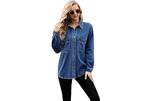 Women's Stylish and Versatile Denim Shacket