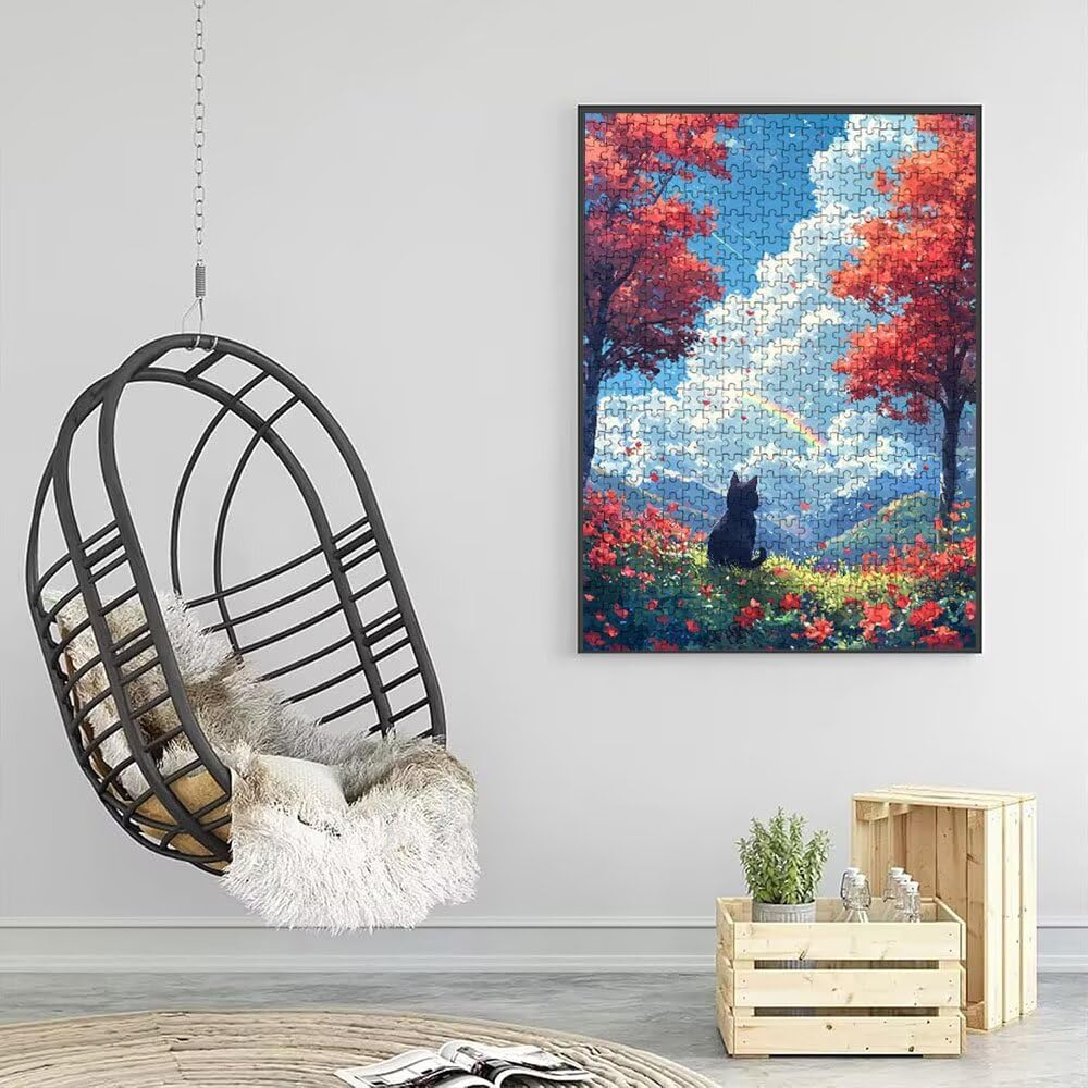 Puzzle 2000 Pezzi, Prato Cielo Blu 3D Puzzle per Adulti Impegnativo, Educa Puzzles Artistico, Divertente E Stimolante Puzzles Decorativo per La Famiglia, Regalo e Decorazione Pareti DX0YL6-137