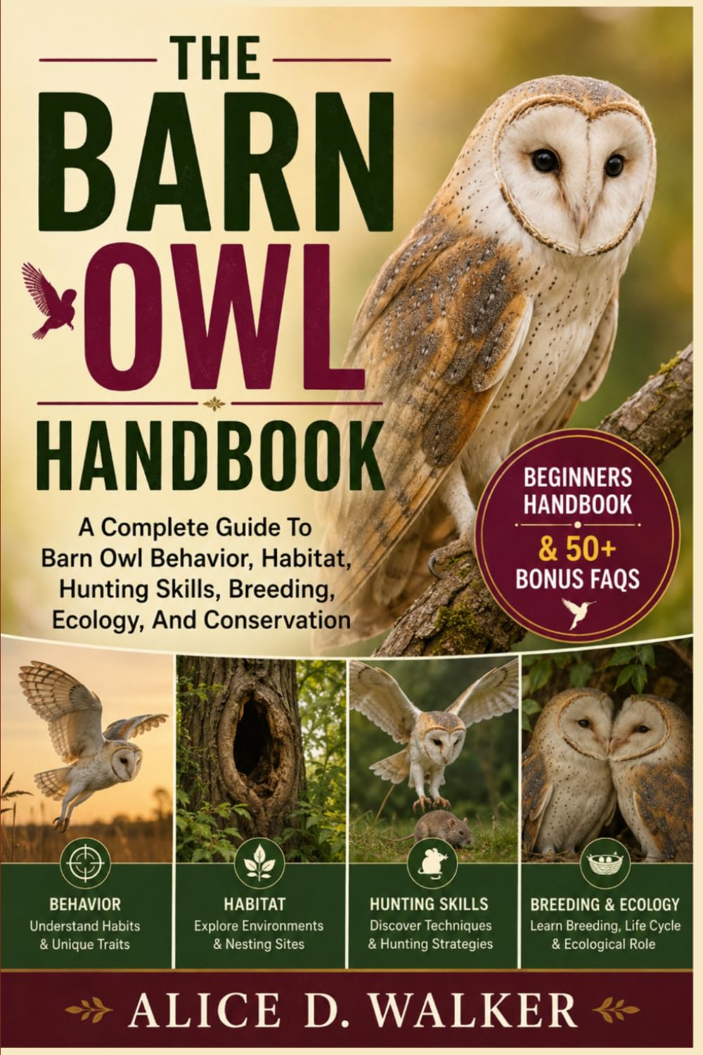 THE BARN OWL HANDBOOK: A Complete Guide To Barn Owl Behavior, Habitat, Hunting Skills, Breeding, Ecology, And Conservation
