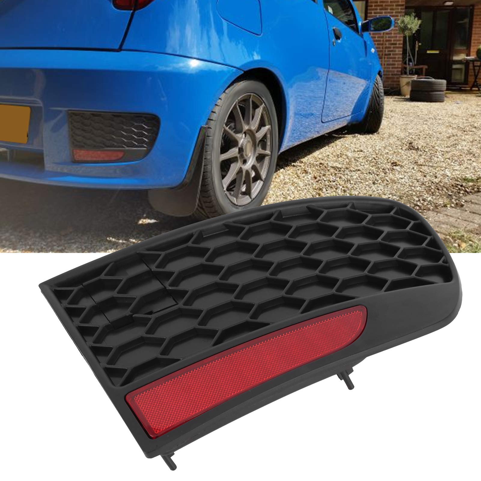 Copertura Griglia Fendinebbia Posteriore Sinistra Per Fiat Punto Mk2 (2003-2010) - 735362640, Plastica ABS Nera, Sostituzione OE