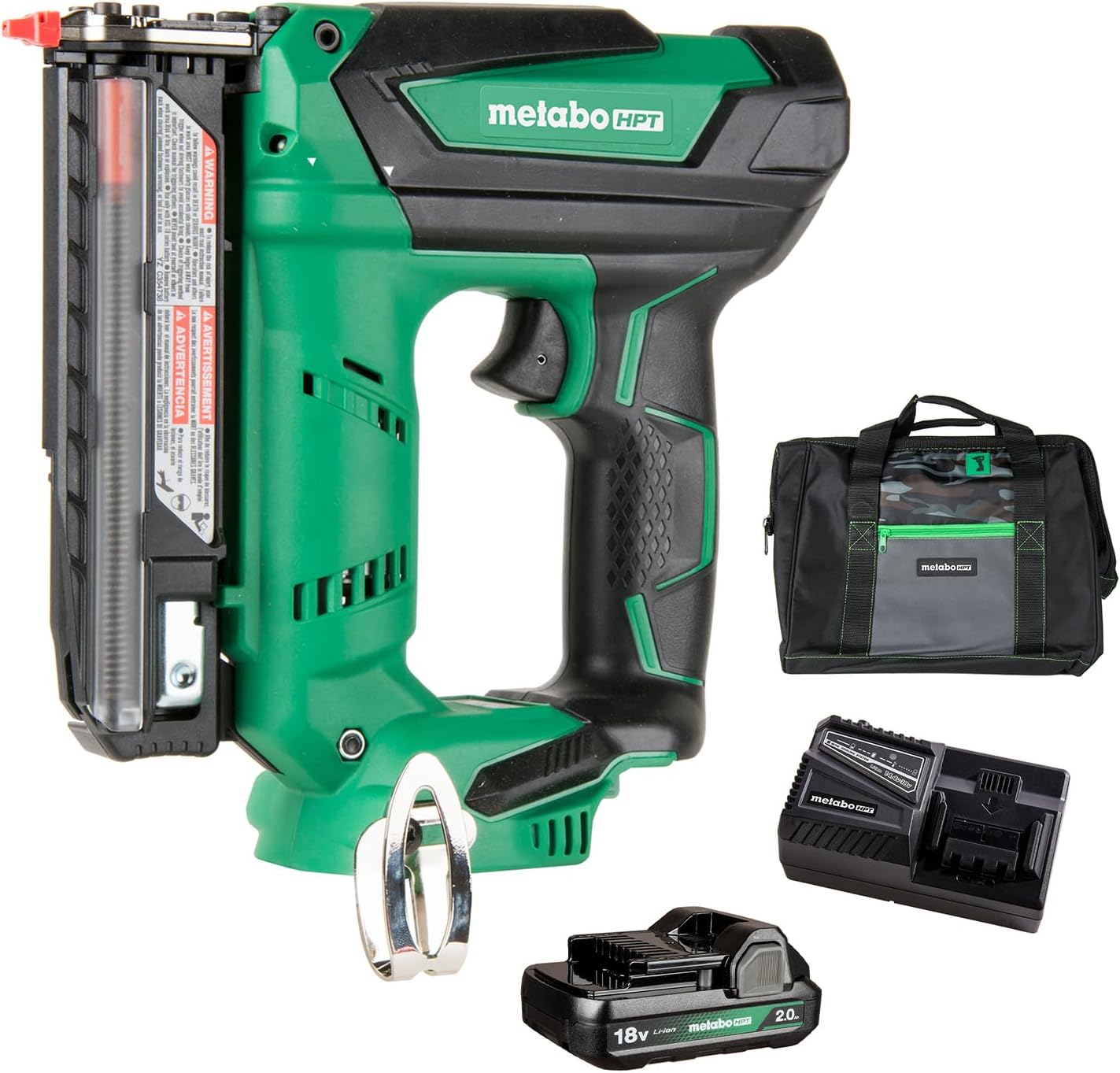 Metabo HPT NP18DSALTM 18V MultiVolt Lithium-Ion Cordless 23-Gauge Compact Pin Nailer Kit (2 Ah) NP18DSALT Only