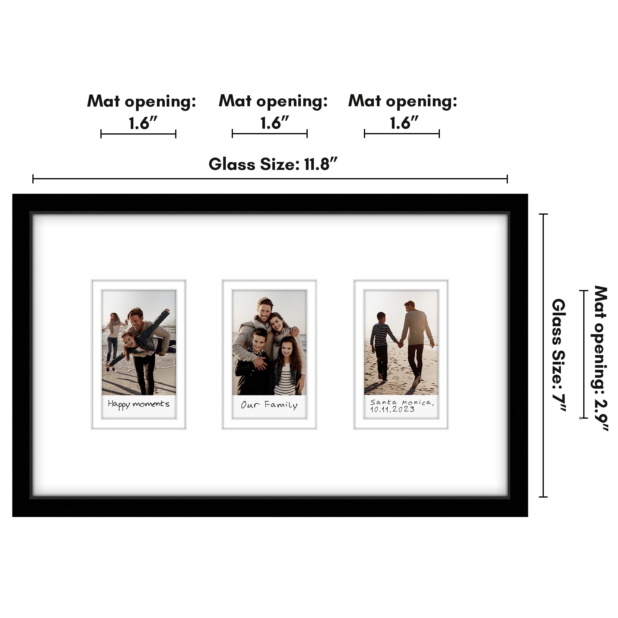 4x6 Picture Frame Americanflat With Storage - Use As 2x3 Frame For Black Picture  Frames, image size:2099x2099